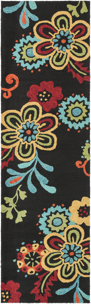 Surya Storm SOM-7707 Black Area Rug 2'6'' x 8' Runner