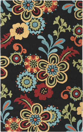 Surya Storm SOM-7707 Black Area Rug 5' x 7'6''