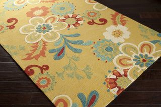 Surya Storm SOM-7708 Gold Area Rug Corner Shot