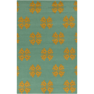 Surya Storm SOM-7722 Teal Area Rug 5' x 7'6''