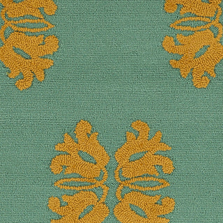 Surya Storm SOM-7722 Teal Hand Hooked Area Rug Sample Swatch