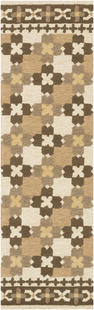 Surya Storm SOM-7724 Taupe Area Rug 2'6'' x 8' Runner