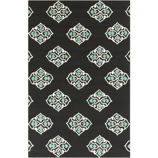 Surya Storm SOM-7725 Black Area Rug 5' x 7'6''