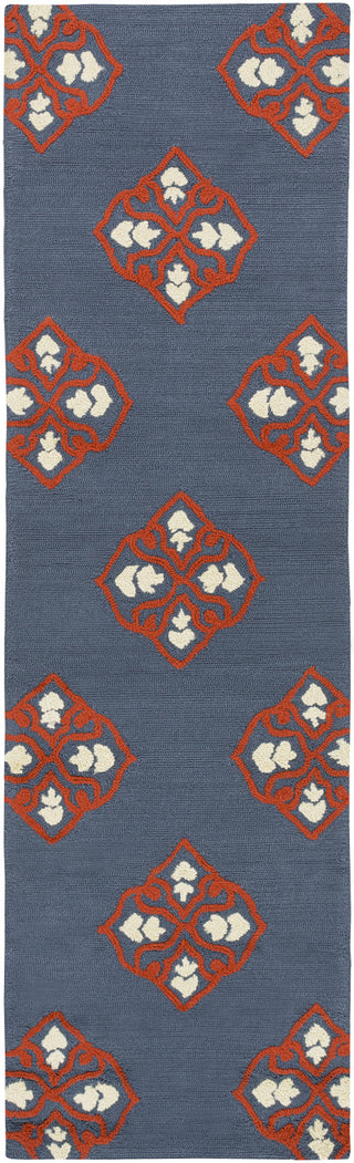 Surya Storm SOM-7727 Cobalt Area Rug 2'6'' x 8' Runner