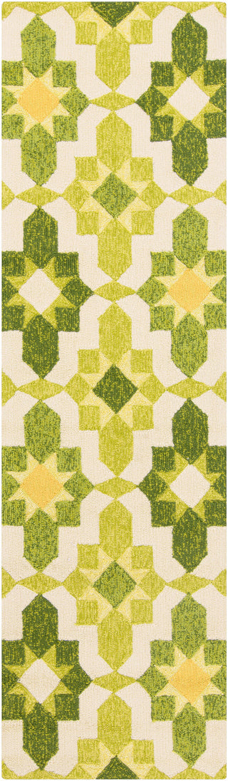 Surya Storm SOM-7741 Lime Area Rug 2'6'' x 8' Runner