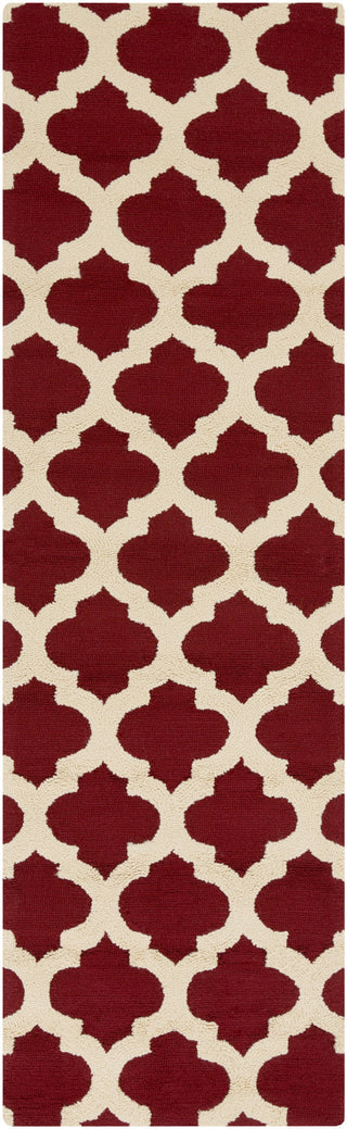 Surya Storm SOM-7751 Burgundy Area Rug 2'6'' x 8' Runner