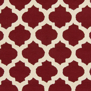 Surya Storm SOM-7751 Burgundy Hand Hooked Area Rug Sample Swatch