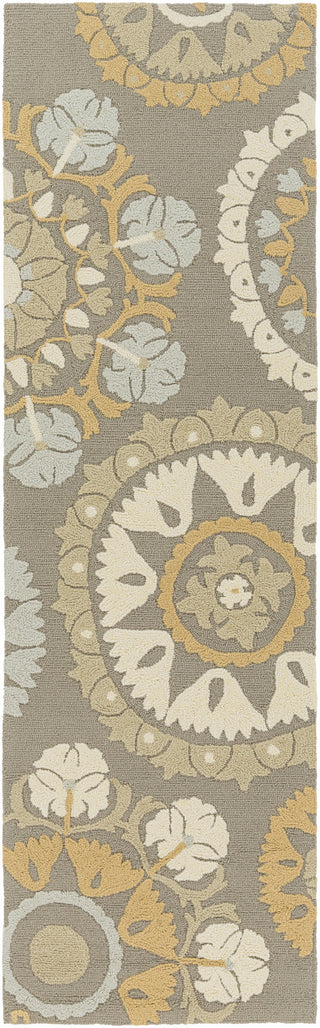 Surya Storm SOM-7760 Gray Area Rug 2'6'' x 8' Runner