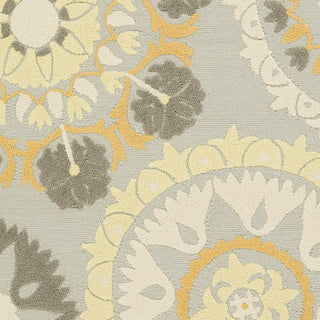 Surya Storm SOM-7761 Light Gray Hand Hooked Area Rug Sample Swatch