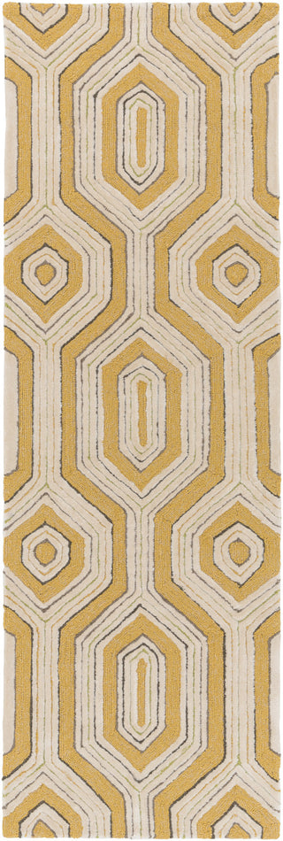 Surya Storm SOM-7763 Gold Area Rug 2'6'' x 8' Runner