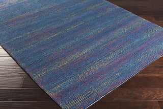 Surya Storm SOM-7764 Cobalt Hand Hooked Area Rug Corner Shot