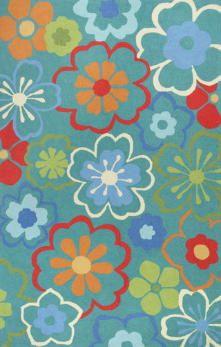 KAS Sonesta 2029 Blue Floral Splash Area Rug main image