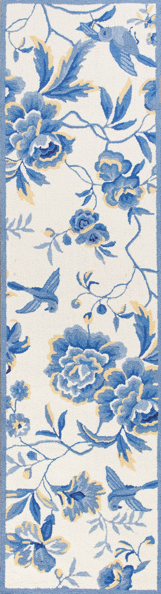 KAS Sonesta 2032 Ivory/Blue Provence Area Rug Secondary Image