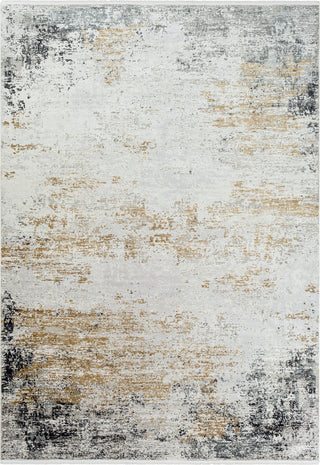 Surya Solar SOR-2302 Medium Gray Taupe Bright Yellow White Area Rug main image