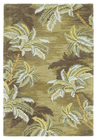 KAS Sparta 3102 Moss Palm Trees Hand Tufted Area Rug