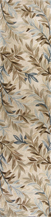 KAS Sparta 3126 Ivory Tropical Branches Hand Tufted Area Rug 