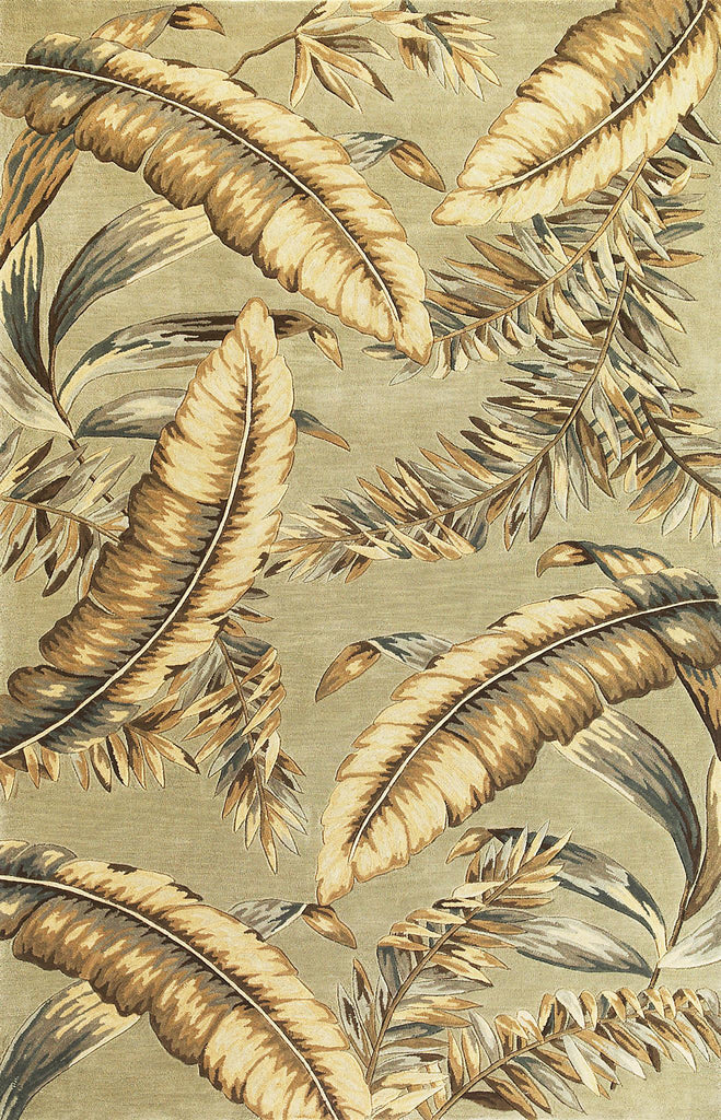 KAS Sparta 3131 Pale Green Ferns Area Rug main image