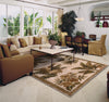 KAS Sparta 3133 Ivory Tropical Oasis Area Rug Main Image Feature