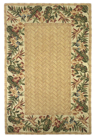 KAS Sparta 3143 Beige Bamboo Basket Weave Area Rug main image