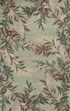 KAS Sparta 3144 Sage Tropical Branches Hand Tufted Area Rug