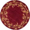 KAS Sparta 3145 Red Bamboo Double Border Hand Tufted Area Rug 