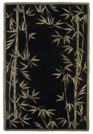 KAS Sparta 3147 Black Bamboo Border Hand Tufted Area Rug