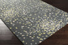Surya Splatter Bloom SPB-800 Charcoal Area Rug by Country Living 5x8 Corner