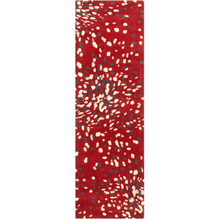 Surya Splatter Bloom SPB-802 Cherry Area Rug by Country Living 2'6'' x 8' Runner