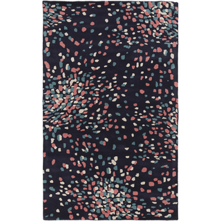 Surya Splatter Bloom SPB-804 Navy Area Rug by Country Living 5' x 8'