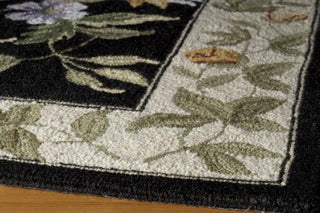 Momeni Spencer SP-16 Black Area Rug Corner Shot