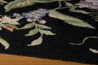 Momeni Spencer SP-18 Black Area Rug Corner Shot