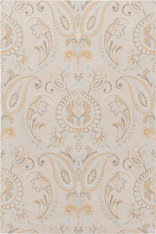 Surya Simpatico SPO-1001 Tan Aqua Camel Blush Cream Area Rug by Candice Olson main image
