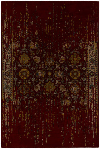 Chandra Spring SPR-29104 Maroon/Gold/Tan/Black/Grey Area Rug main image