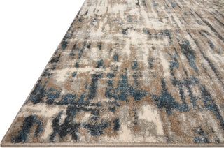 Loloi II Spirit SPI-02 Stone/Blue Area Rug Corner 