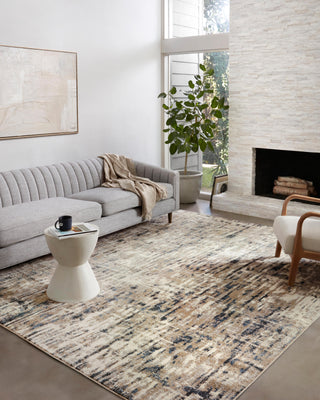 Loloi II Spirit SPI-02 Stone/Blue Area Rug Room Scene Featured