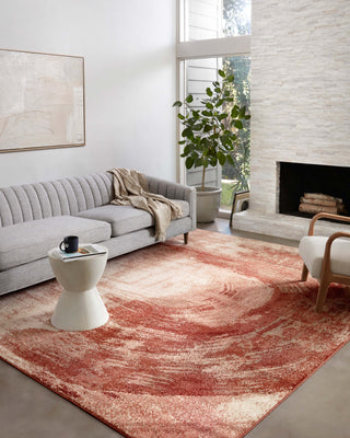 Loloi II Spirit SPI-03 Rose/Spice Area Rug Room Scene Featured