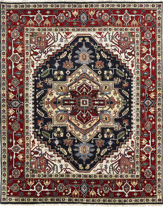 K2 Umbria SR-201 Navy/Red Area Rug