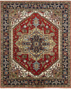 K2 Umbria SR-203 Red/Navy Area Rug