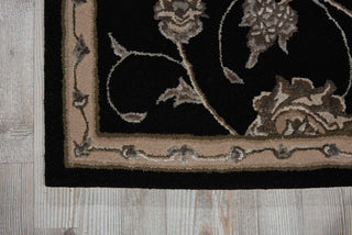 Nourison Serenade SRD02 Black Area Rug by Michael Amini Room Image Feature