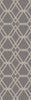Serafina SRF-2016 Gray Area Rug by Surya 2'6'' X 8' Runner