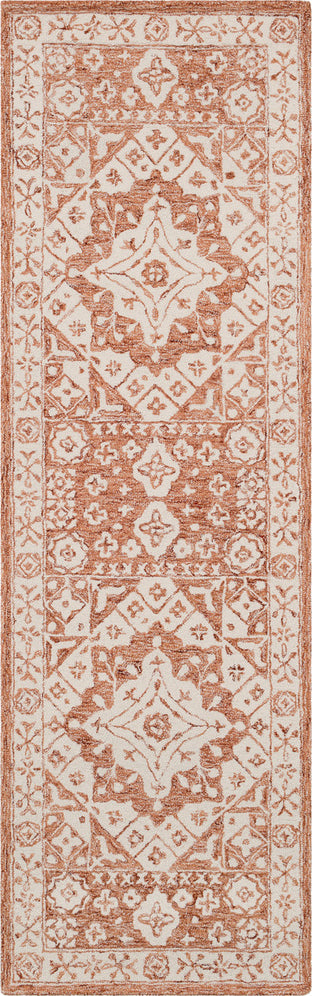 Surya Serafina SRF-2019 Burnt Orange White Area Rug Runner Image