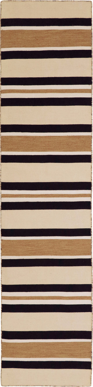 Trans Ocean Sorrento 6310/22 Cabana Stripe Khaki Area Rug by Liora Manne