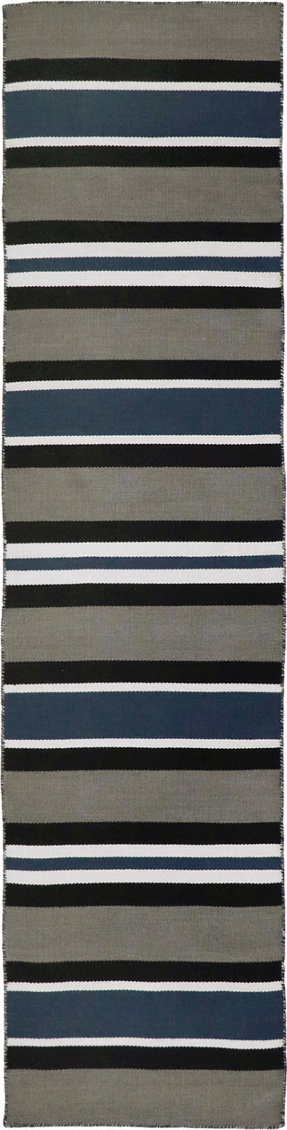 Trans Ocean Sorrento 6310/33 Cabana Stripe Navy Area Rug by Liora Manne