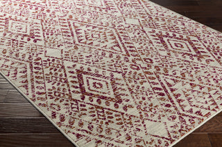 Surya Stretto SRO-1013 Grey/Pink Area Rug Closeup