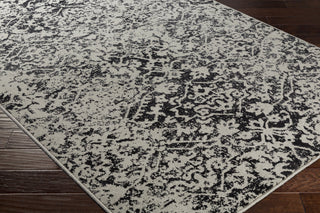 Surya Stretto SRO-1018 Grey/Black Area Rug Closeup