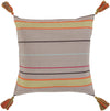 Surya Stadda Stripe and Tassel SS-001 Pillow 20 X 20 X 5 Poly filled