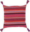 Surya Stadda Stripe and Tassel SS-002 Pillow 20 X 20 X 5 Down filled