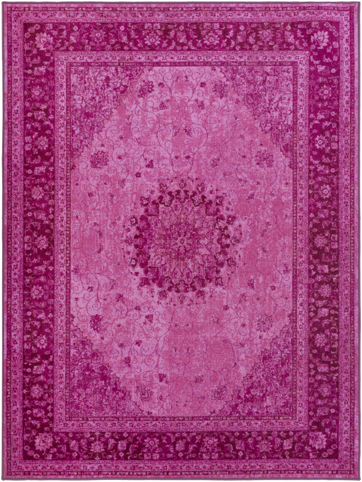 Artistic Weavers Saturn Chase Hot Pink/Carnation Pink Area Rug main image