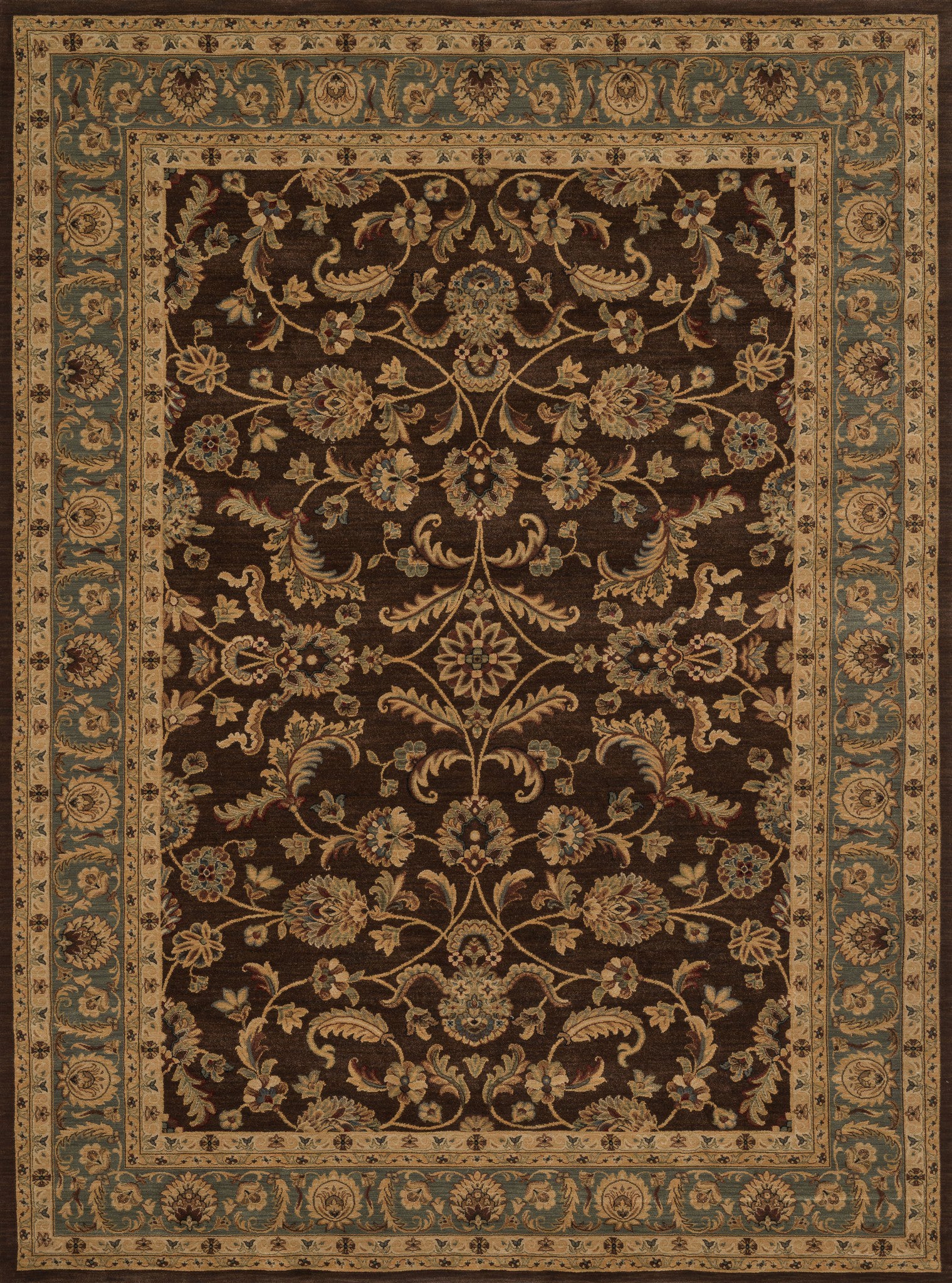 Loloi Stanley ST-11 Brown / Blue Area Rug main image