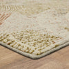 Karastan Omni Starburst Yellow Area Rug Corner 
